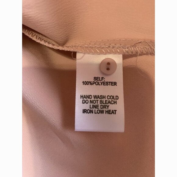 Lulus Dusty Pink Satin Top Size M Long Sleeves Quiet Luxury Romantic Soft Girl - Picture 9 of 10